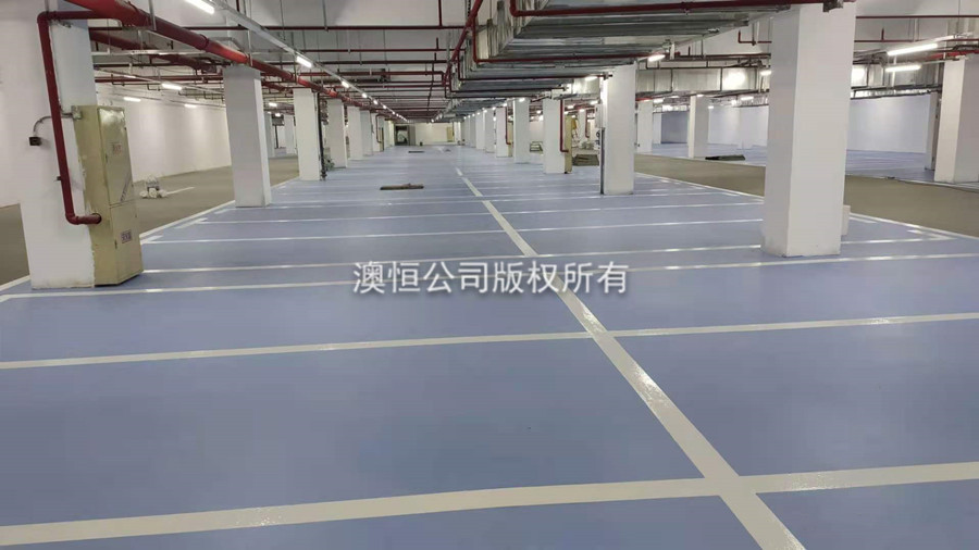停車場藍(lán)色水泥基自流平 停車場藍(lán)色水泥基自流平