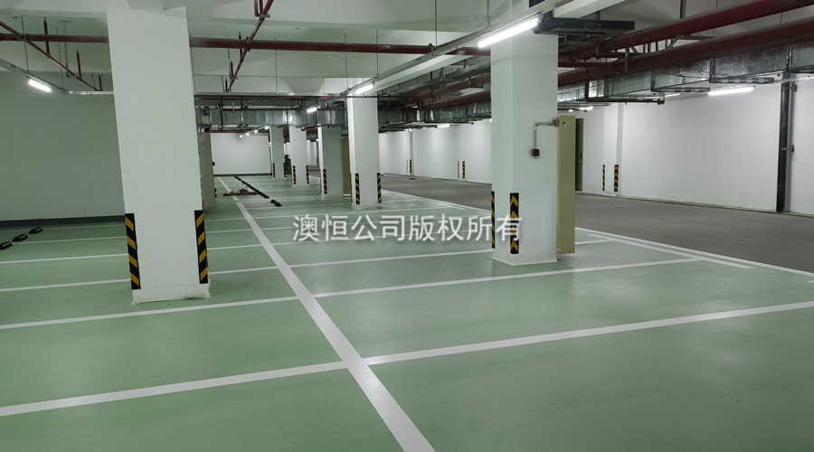 停車場彩色面層自流平水泥案例圖7 停車場彩色面層自流平水泥案例圖7