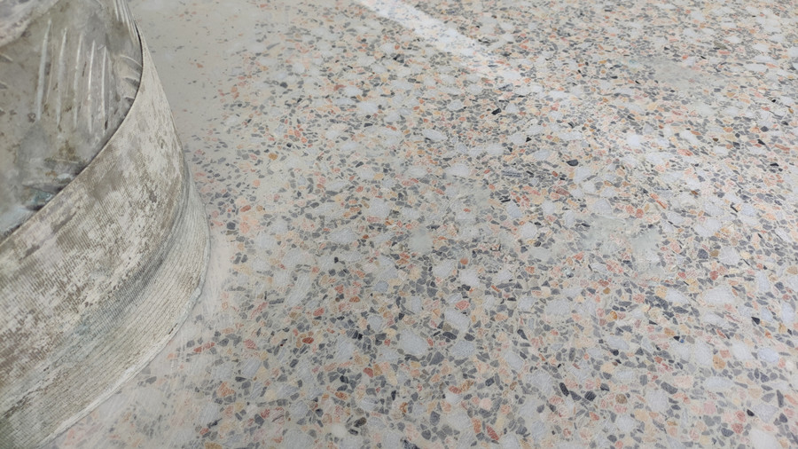 納米水磨石開面后的效果 納米水磨石開面后的效果