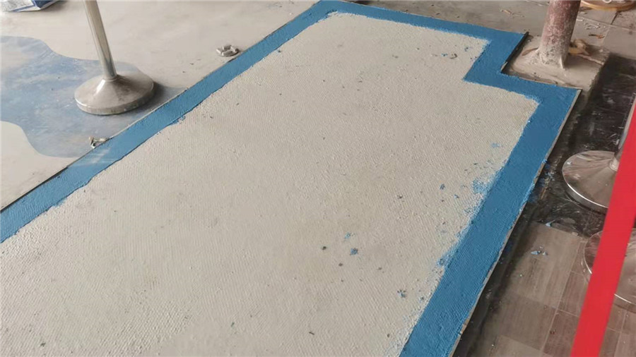 攤鋪完成的樣板 攤鋪完成的樣板