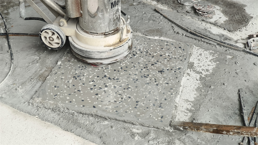 彩石無(wú)機(jī)磨石磨出石子效果